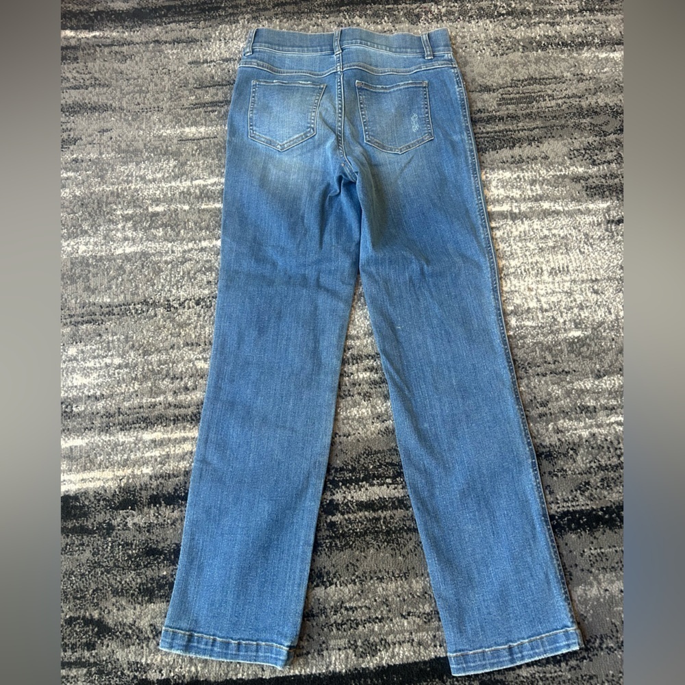 NWT SPANX Straight Leg Tummy Control Pull On Jean - Picture 8 of 9